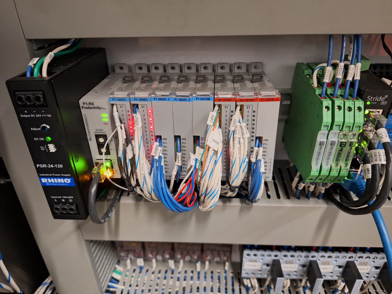 PLC Control Panel - Industrial Automation Control System